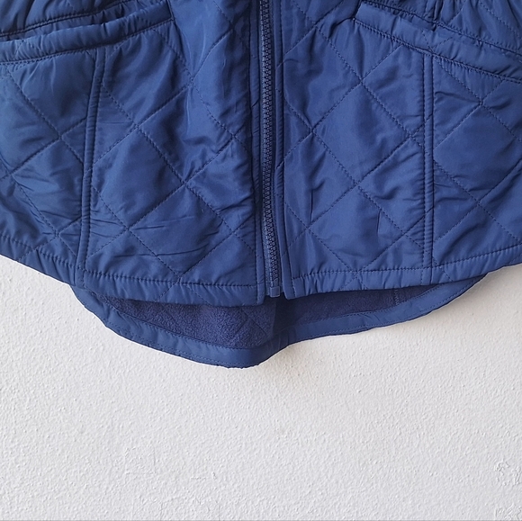 Bit & Bridle Quilted Vest Women Blue Navy Full Zip Pockets Size XS - Picture 7 of 9